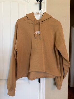 The North Face Women's Cropped Hoodie in Camel Brown